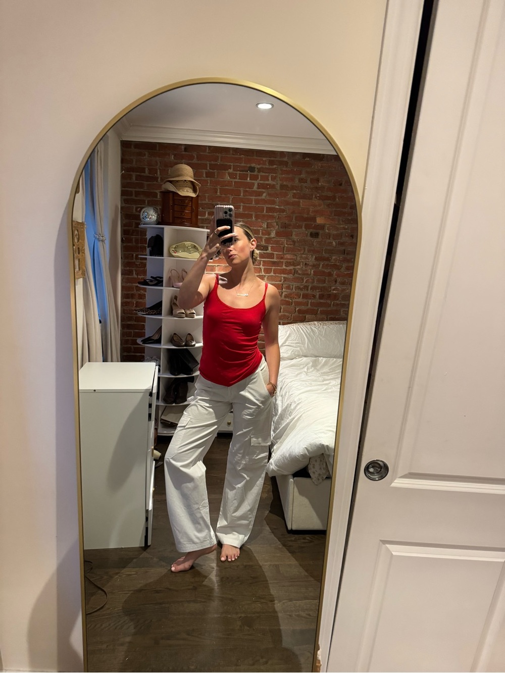White Fox White Cargo Pants